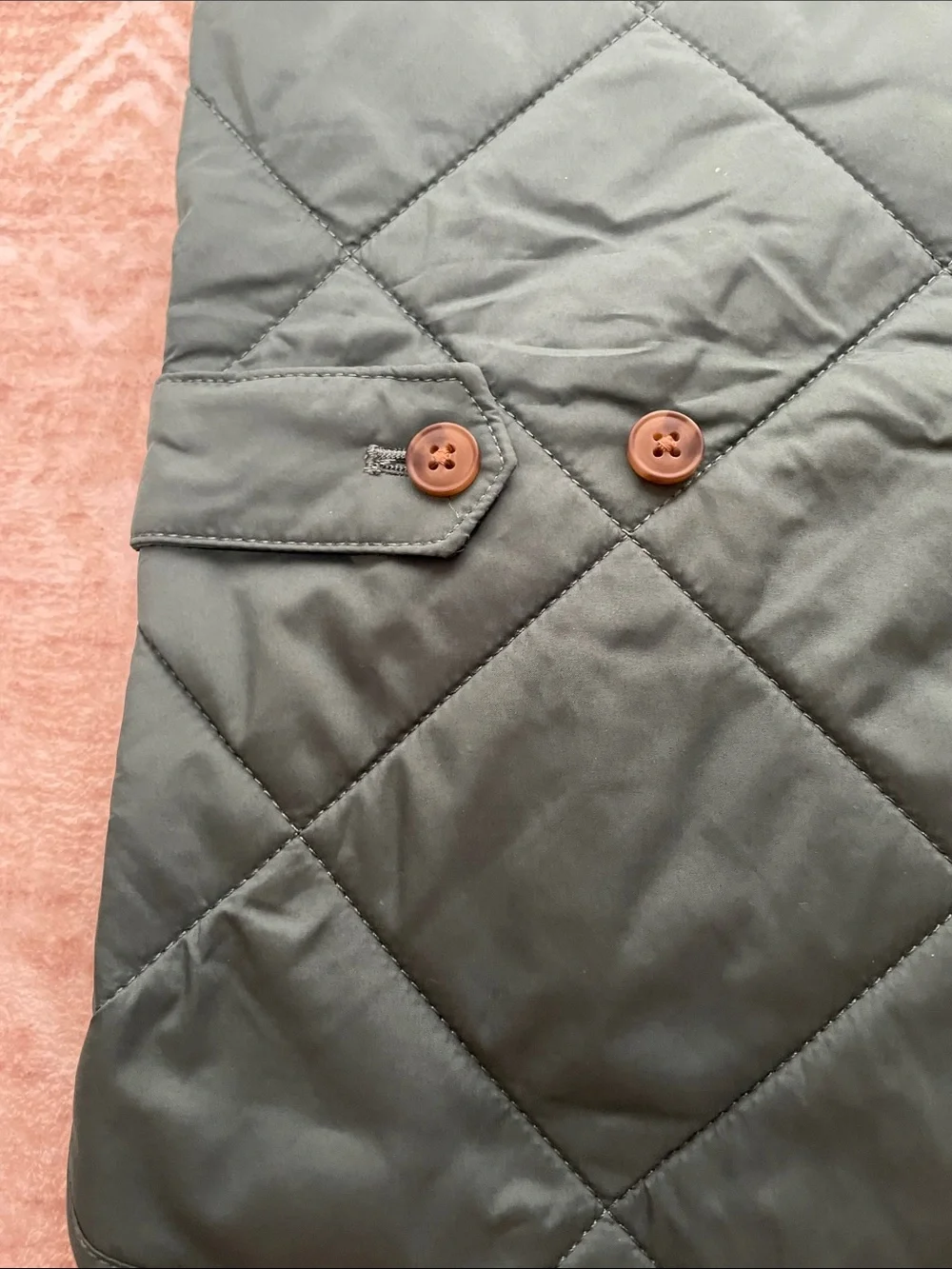 J. Crew quilted green